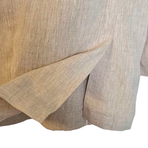 Peter Blair Light Tan Khaki Linen Preppy Blazer Jacket - Picture 6 of 7